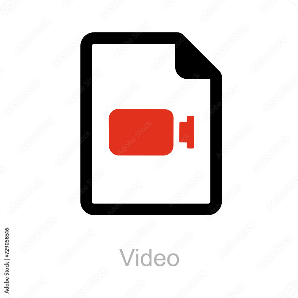 video and film icon concept