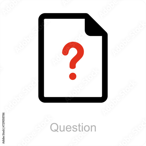 question and help icon concept