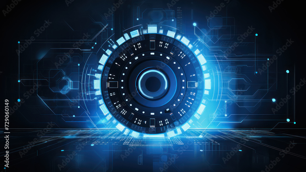 Fototapeta premium Abstract techno gear background with geometric colorful gear wheels. Space for gear text. Vector gears modern mechanism industrial . Technology gears