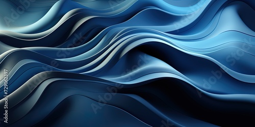 Hypnotize motion abstract blue waves background