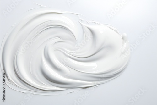 White sealant on a white background Generative Ai