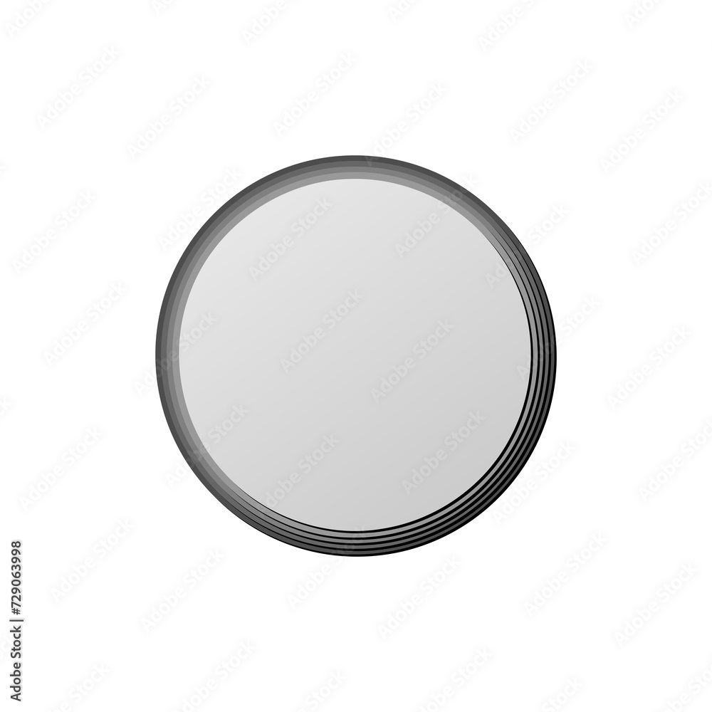 Blank Button icon isolated on transparent background Blank Button icon isolated on transparent background