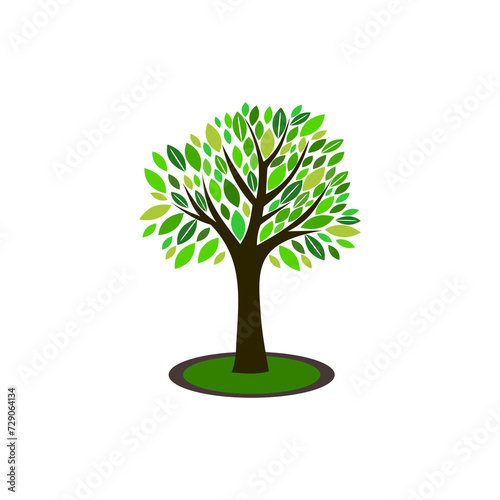 Tree icon isolated on transparent background