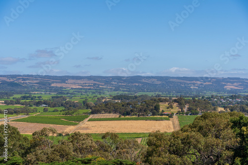 View of McLaren Vale on top of The Cube d Arenberg