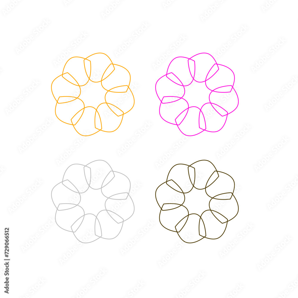 Luxury Ayurveda Wellness Spa Sign Symbol Logo isolated on white Luxury Ayurveda Wellness Spa Sign Symbol Logo isolated on white
