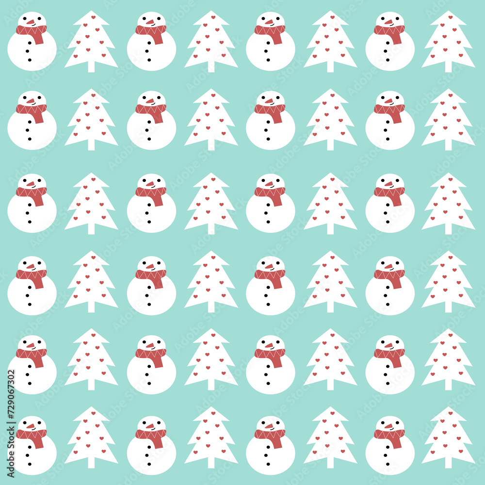Obraz premium Christmas Retro Pattern Texture Background Vector Christmas 2023 Collection 