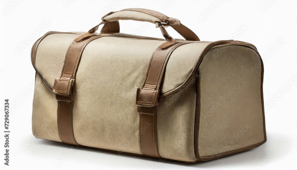 Naklejka premium old suitcase isolated on white
