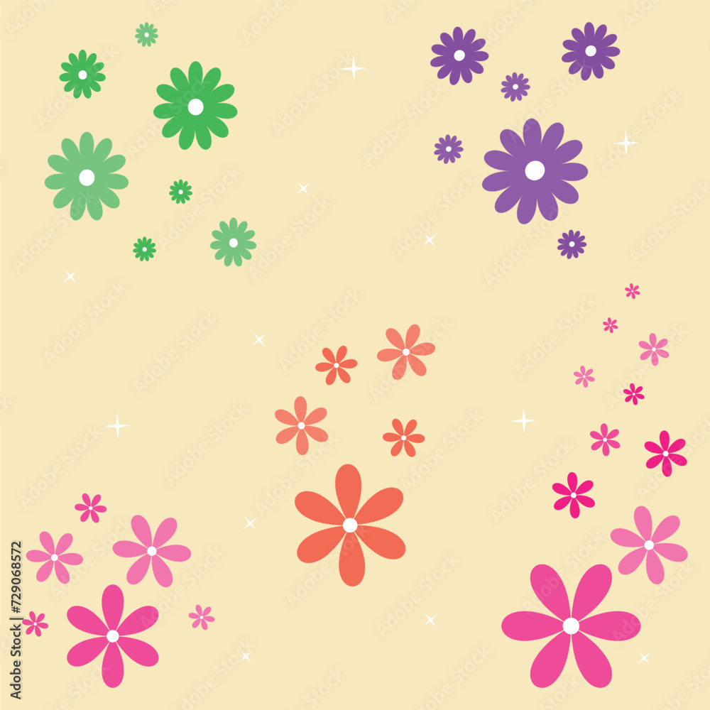 spring flower set collection icon vector illustration spring flower set collection icon vector illustration