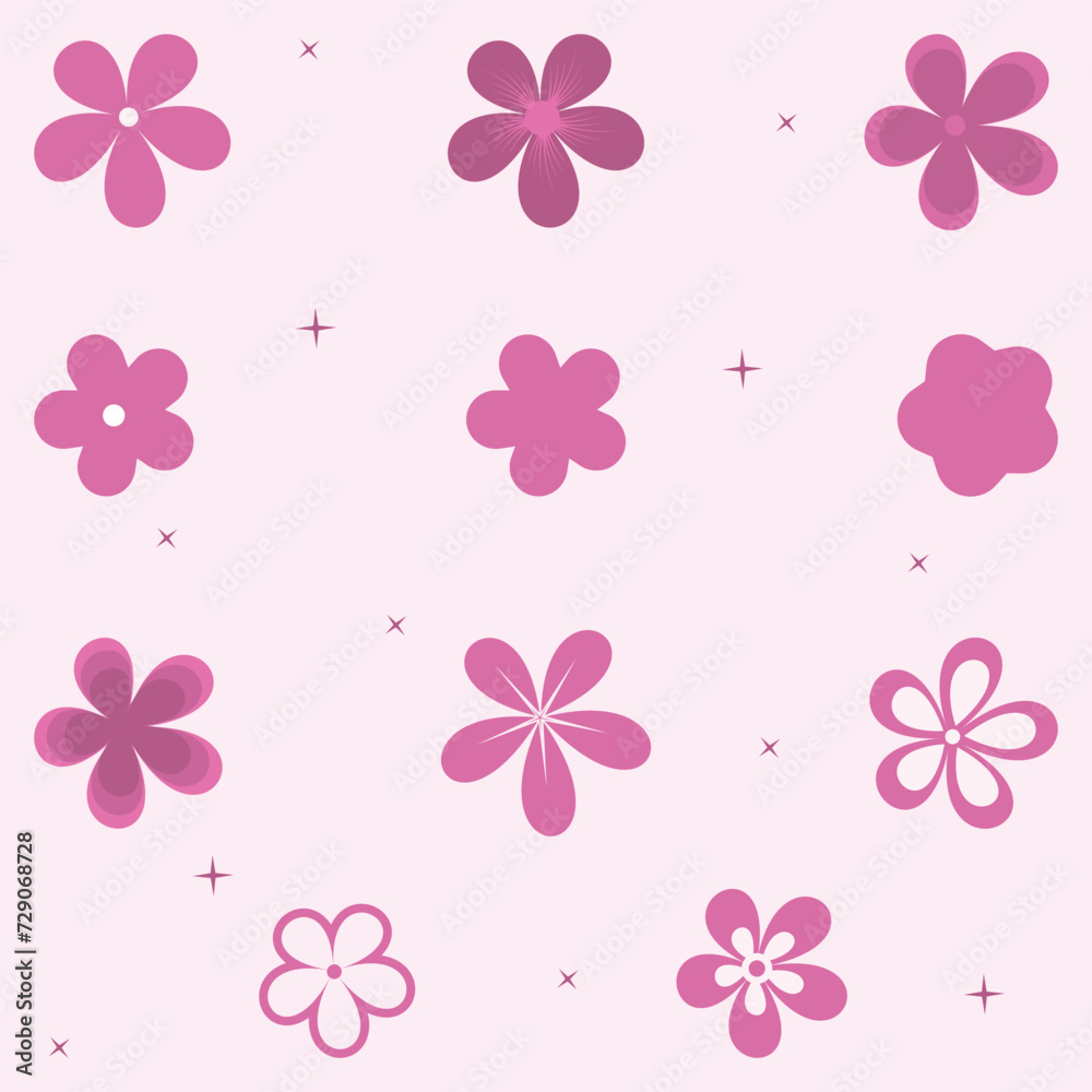 spring flower set collection icon vector illustration spring flower set collection icon vector illustration