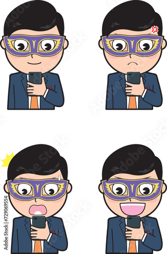 仮面を付けた男性⑩