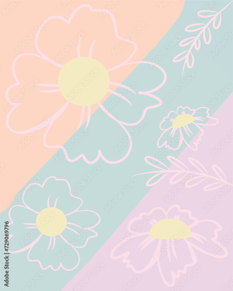 Obraz premium seamless background with flowers