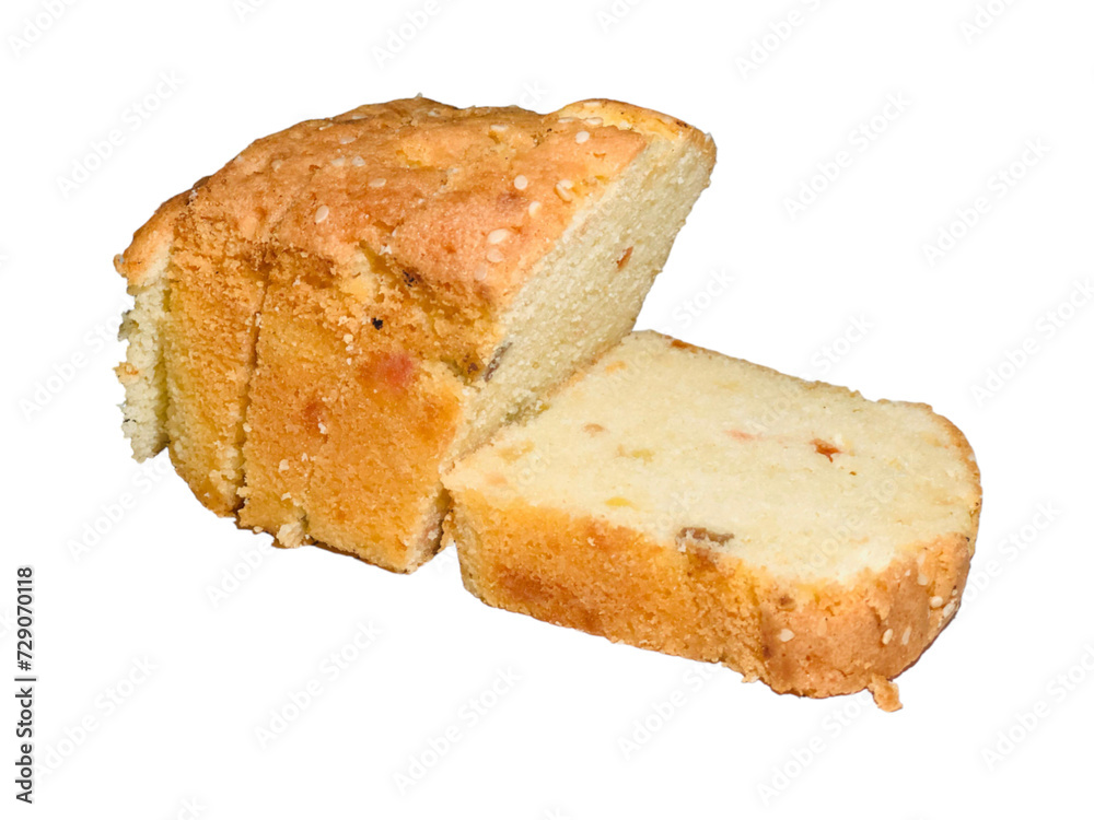 sliced bread isolated on white with copy space area sliced bread isolated on white with copy space area