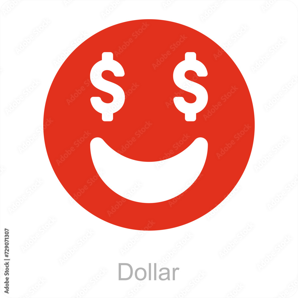 Dollar and money icon concept Dollar and money icon concept