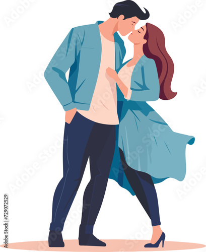 Love couples dating, hugging, walking. Men and women in romantic relationship, embracing, standing during rendezvous. Flat vector illustrations isolated on white background.