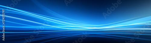 Abstract blue tech background with digital waves and light effects