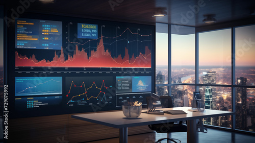 Corporate Data Analysis on Large Office Display
