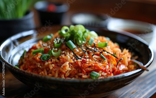 Fried Rice Spiced with Kimchi