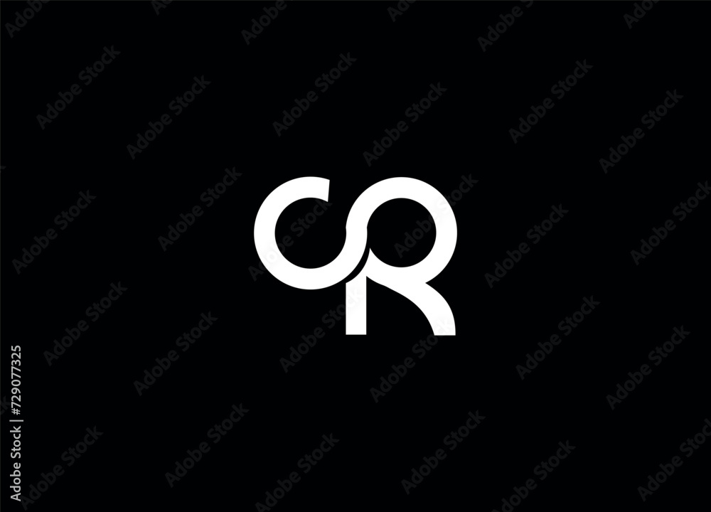 CR initial logo design and monogram logo CR initial logo design and monogram logo