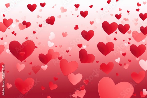 Red hearts vector background valentine