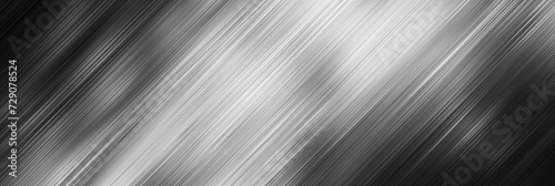 Abstract grayscale background with dynamic diagonal brushed metal texture