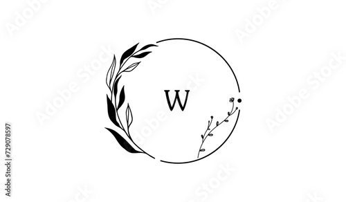 Luxury Circular Floral Alphabetical Logo