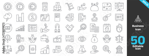 Business icons set collections.