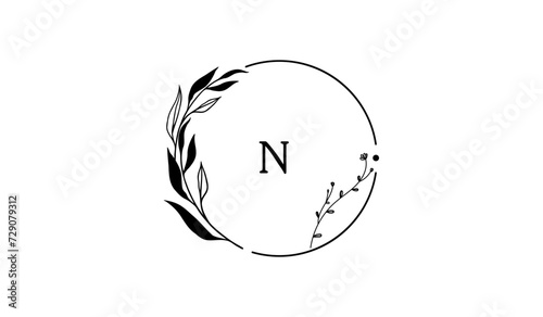 Luxury Circular Floral Alphabetical Logo