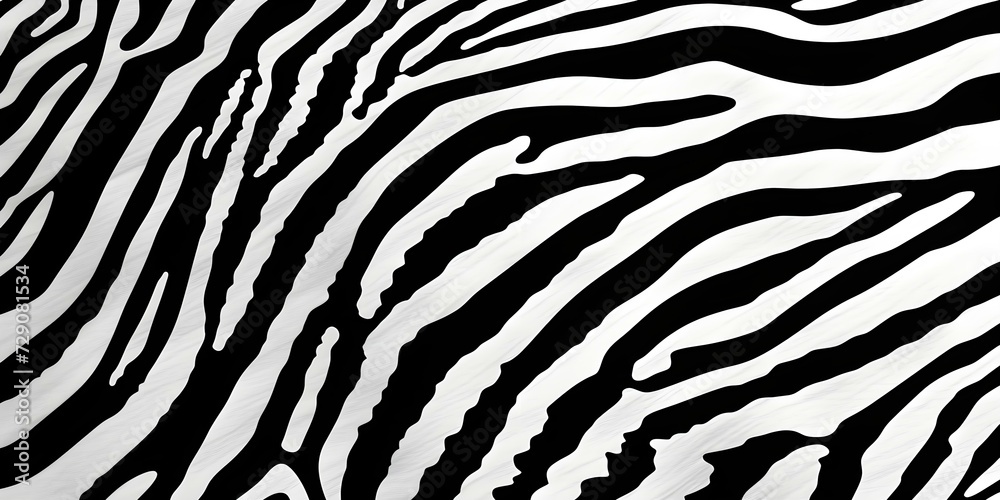 High-Contrast Black and White Zebra Stripe Pattern High-Contrast Black and White Zebra Stripe Pattern