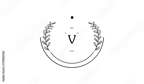 Luxury Circular Floral Alphabetical Logo