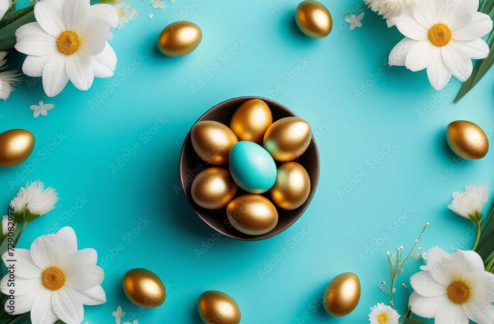 easter eggs with flowers easter eggs with flowers