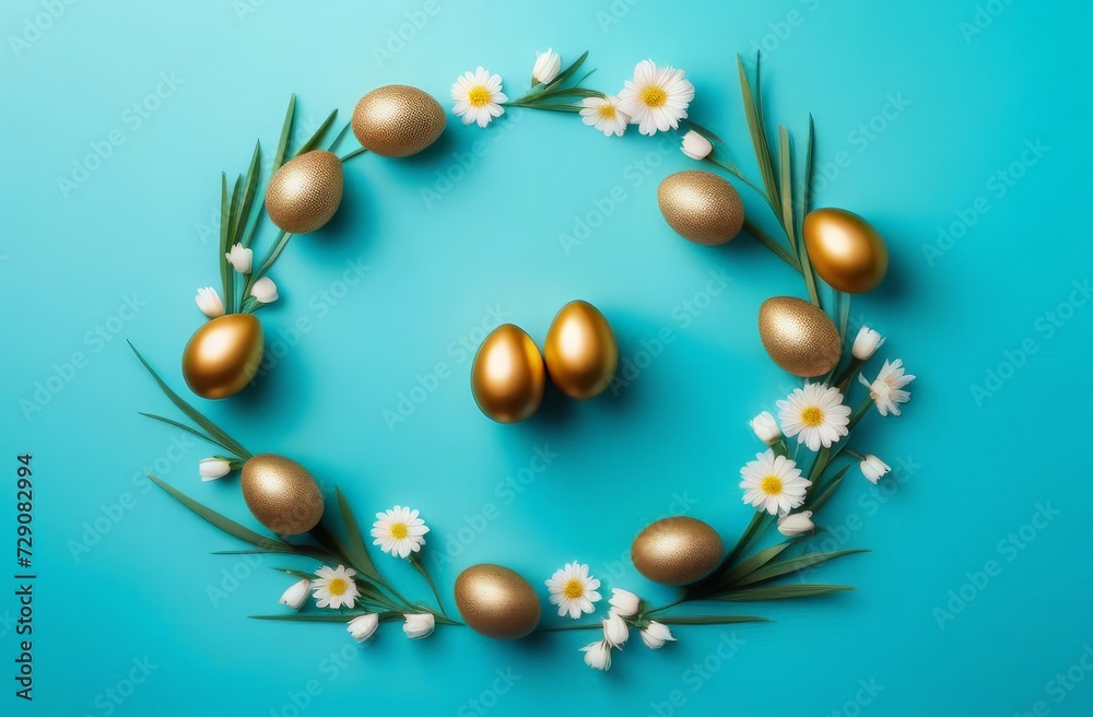 easter eggs in a basket easter eggs in a basket
