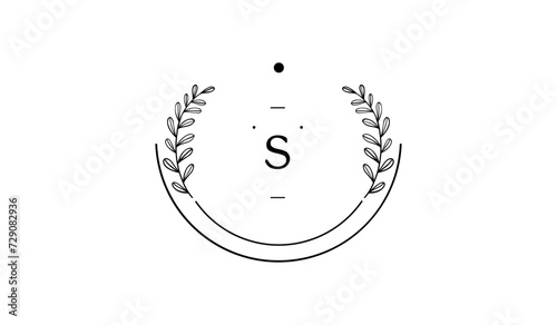 Luxury Circular Floral Alphabetical Logo