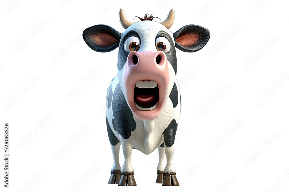 Laughing cow in a front-facing pose Laughing cow in a front-facing pose