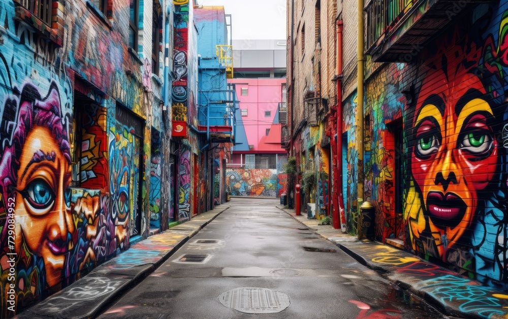 Fototapeta premium City Walls Alive Graffiti Wonderland