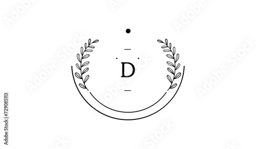Luxury Circular Floral Alphabetical Logo