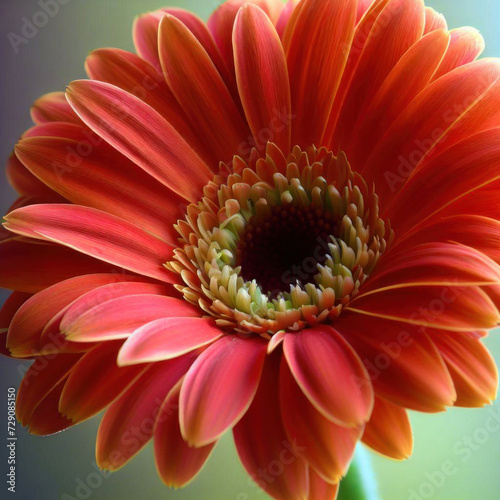 Pink red flower in macro shot of bud, beautiful wallpaper