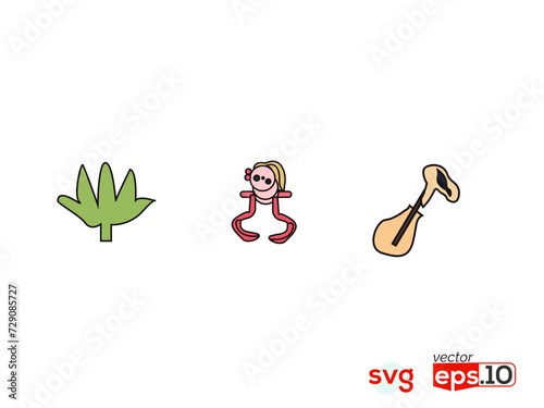 Immersive Pleasures Home & Arts Icons. Cultural Canvas . Entertainment Vector Art. Modern Elegance Arts Outline Designs