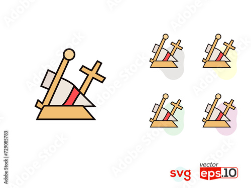Immersive Pleasures Home & Arts Icons. Cultural Canvas: Entertainment Vector Art