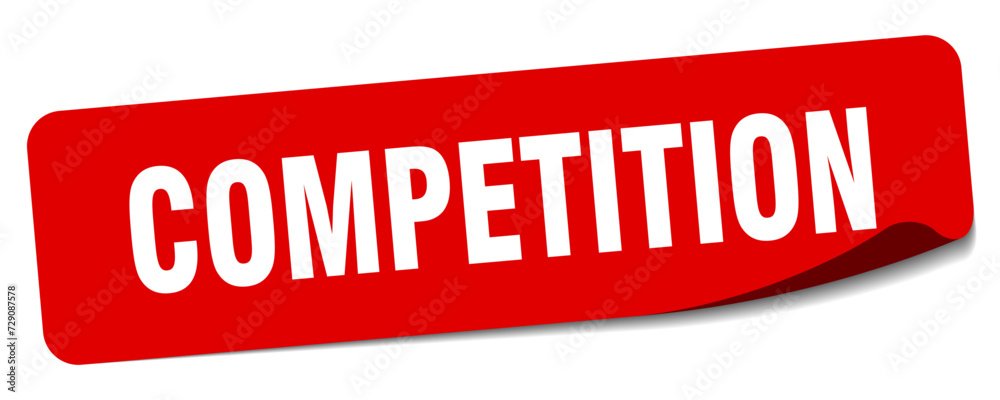 competition sticker. competition label competition sticker. competition label