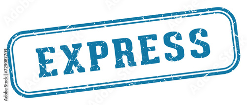 express stamp. express rectangular stamp on white background