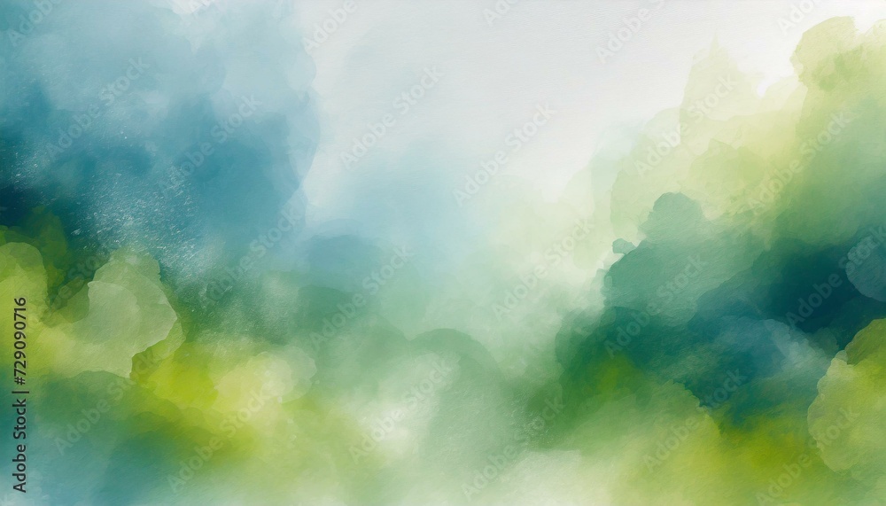 Obraz premium 緑の雲のような幻想的な背景