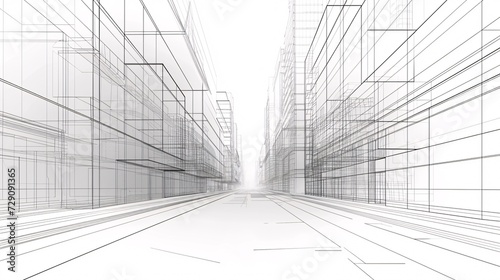 Innovative 3D visualization of futuristic cityscape with imaginative architecture and abstract design.