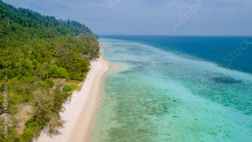 Koh Ngai tropical Island in the Andaman Sea Trang in Thailand