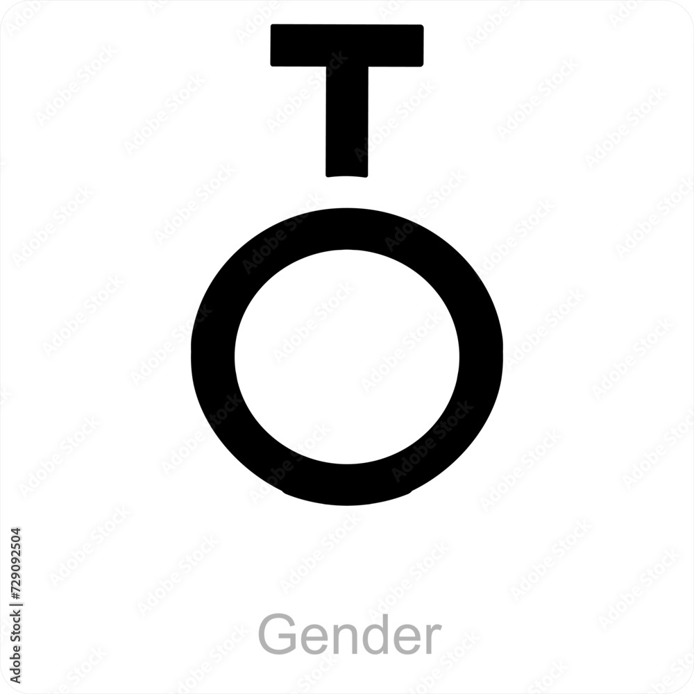gender and Symbol icon concept gender and Symbol icon concept