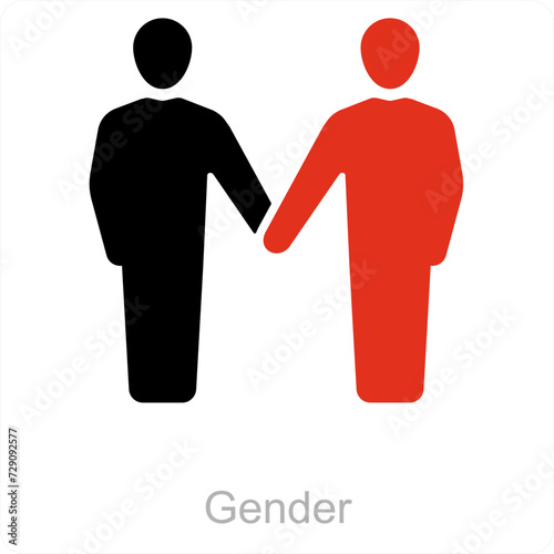 gender and Symbol icon concept