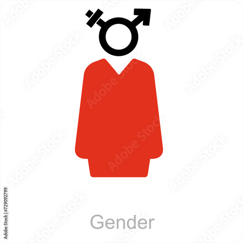 gender and Symbol icon concept