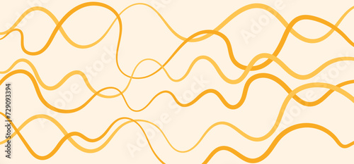 Pasta vector illustration.  Spaghetti background, abstract geometric pattern.  Wavy abstract pattern. photo