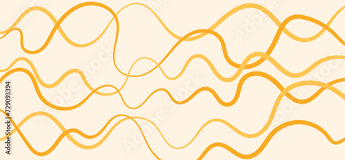 Pasta vector illustration.  Spaghetti background, abstract geometric pattern.  Wavy abstract pattern.