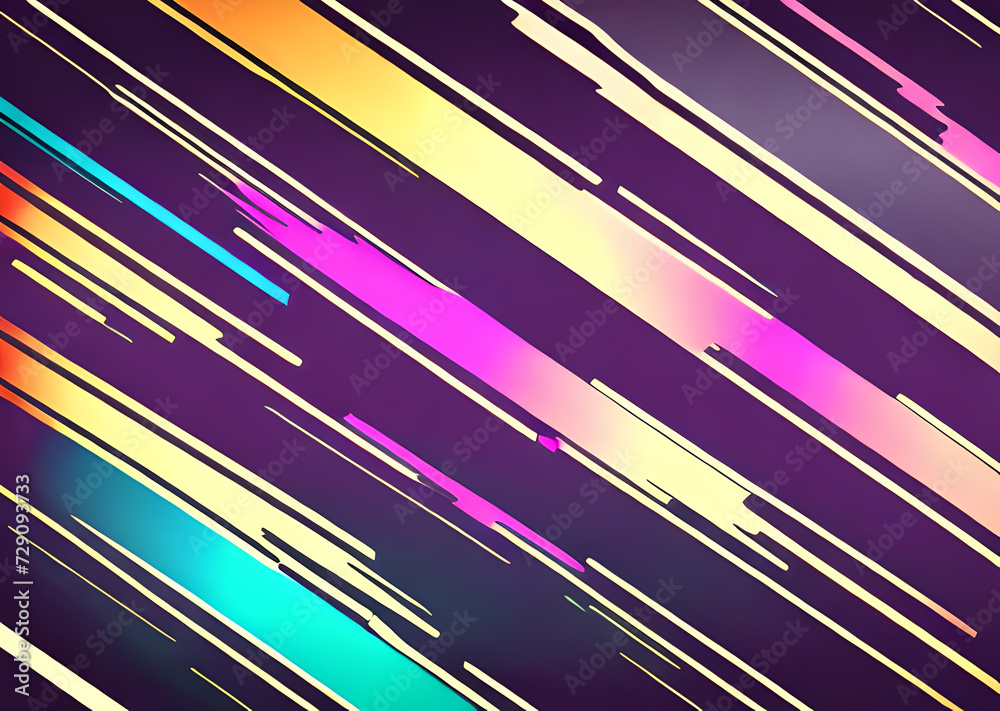 Bright abstract stripes, Mix of glitch noises and colors, In grunge style with elements of sc-fi technology, imitation of screen errors, background, design, wallpaper, for your project, air sol paints