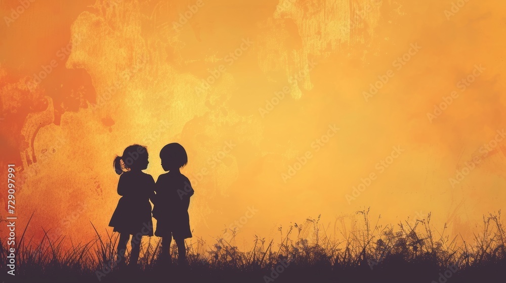 National Siblings Day, April 10 Brother Sister Background. National Siblings Day, April 10 Brother Sister Background.